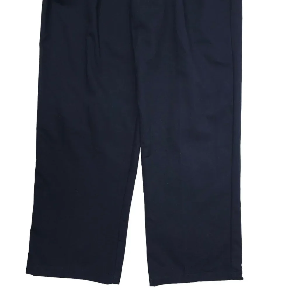 Izod Navy Blue Chino Pants Boys Size 20 Regular Cotton Pleated Front NEW